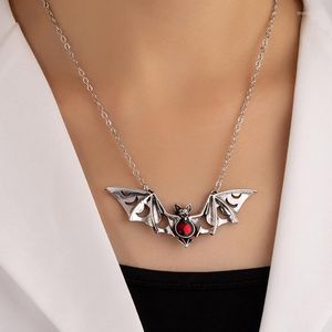 Choker Ins Halloween Punk Hip-hop Bat Heart Angel Wing Cross Pendant Necklaces Trendy Korean Fashion Women Party Jewelry