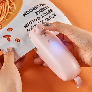 Organizzazione Mini macchina per sigillare sacchetti di calore Borse sigillanti per pacchetti Chiusura termica per sacchetti per alimenti in plastica Sigillatore portatile Imballaggio Accessori da cucina