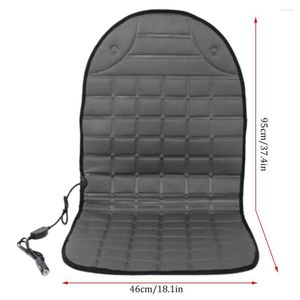 Car Seat Covers Heated Cushion 12V Universal Chair Cover Winter Warm Heating Pad Interior Accessories Truck Office Home