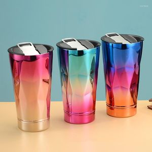 Water Bottles Thermal Tumbler Gradient 304 Stainless Steel Thermostat Vacuum Self Contained Bottle Opener Beer Cup