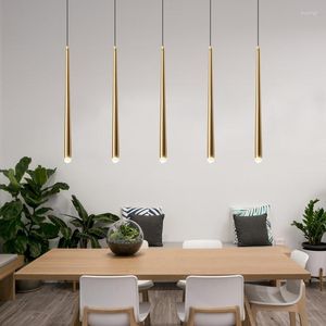 Lâmpadas pendentes da sala de estar nórdica Lâmpada de cone de cones de lâmpada de luxo Luzes de ferro LED para cozinha na cabeceira do quarto de jantar