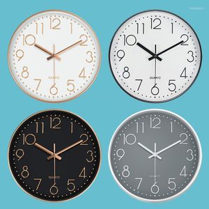 Wall Clocks 8 Inch Nordic Clock Dinning Restaurant Cafe Decorative Clear Face Silent Non-Ticking Living Room Decoration