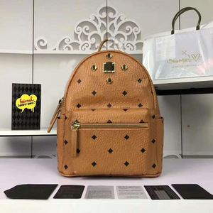 2023 packbag travel backpack Korean version Sport Outdoor Packs M punk studded shoulder bag men and women student bag 5731