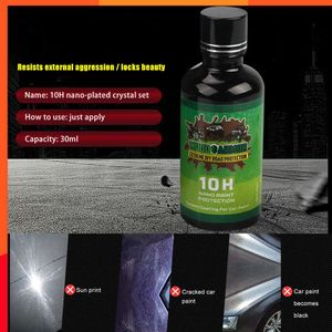 10H Liquid Glass Ceramic Automotive Coating Waterproof Nano Ceramic Car Polishing Resistant Super Hydrophobic Glass Coating