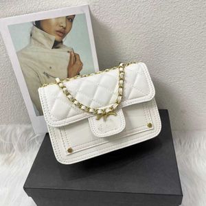 2023 Designer Channel Damentasche Net Red Koreanische Version Damen Messenger Bag Damentasche Xiaoxiangfeng Handtasche Lingge Single Shoulder Bag Tide White