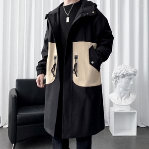 Men's Trench Coats 2023 Spring And Autumn Style Men Long Jacket Slim Fit Coat Men's Fashion High Quality Man Full Size M-3XL