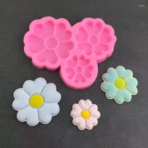 Baking Moulds 5-petal Heart-shaped Flowers Decorated With Chocolate Fondant Cake Tools Pastry DIY Silicone Utensils Kitchen