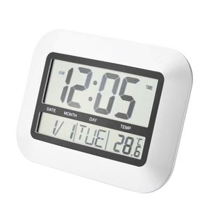 Wall Clocks High Accuracy Self Setting Digital Home Office Decor Clock With Indoor Temperature LCD Meter TS-H128YWall ClocksWall