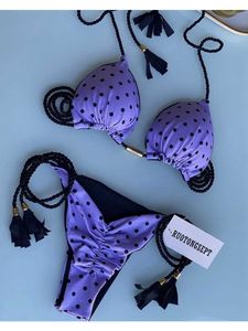 Costumi da bagno da donna 2022 Estate Sexy Micro Bikini Set Costumi da bagno push up Donna Bikini brasiliano Costume da bagno Halter Biquini Costume da bagno da spiaggia per le vacanze J230506