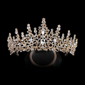 Noiva ouro prata coroa headwear água diamante novo vestido de casamento acessórios acessórios de cabelo de casamento