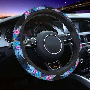 Pokrywa kierownicy pokrowca motyl Cute Universal 15 w antypoślizgu Protektor Fit Auto SUV Sedan