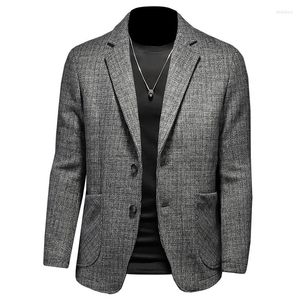 Men's Suits 2023 Arrival Mens Wool Blazer Jacket Suit Wedding Prom Party Slim Fit Smart Casual Men Business