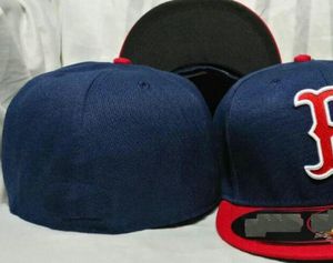 Gotowy magazyn Hurtowa wysokiej jakości męska drużyna sportowa Boston Caps Sox Flat Brim on Field Hats Pełna zamknięta konstrukcja 7- Rozmiar 8 Dopasowane baseball Gorra Casquette A3