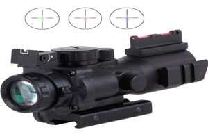 4x32 ACOG RIFLESCOPE 20 mm Dovetail Reflex Optics Vista táctica de alcance para rifle de caza Airsoft Sniper Aire Soft7217030