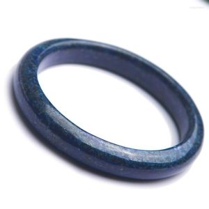 Bangle Oryginalne naturalne ciemnoniebieskie lapis lazuli klejnoty kamienne dama urok bransoletki wewnątrz średnicy 57 mm