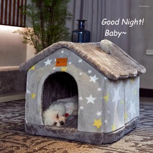 猫のベッドハウスケイブペットベッド犬ディープスリープ子猫贅沢洗える冬の温かい巣ソファクッションテント高品質CW159