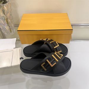 Sandália de designer feminina sandália plataforma sandálias de verão sapatos de couro genuíno marca clássica chinelos de praia casuais femininos fora chinelos deslizantes 10A com caixa