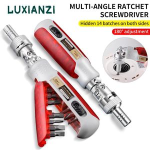 Schroevendraaier LUXIANZI 15 ni 1 Multifunction Ratchet Screwdriver Set For Hardware Precision Magnetic Screw Driver Hand Repair Tools Kit