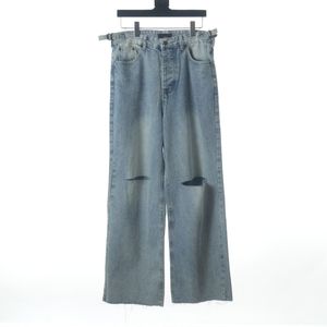 Mäns plus size byxor 2022SS otvättade selvedge mens rå denim jeans indigo liten kvantitet grossist pris japansk stil bomull japan röd y5d3
