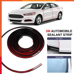 New Rubber Car Seals Edge Sealing Strips Auto Roof Windshield Sealant Protector Window Seal Strips Sound Insulation Tape 5M