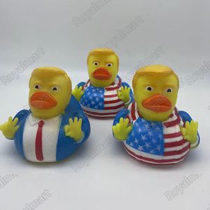 Kreativ PVC-flagga Trump Duck Party Favor Bath Flytande vattenleksak Festtillbehör Roliga leksaker Present
