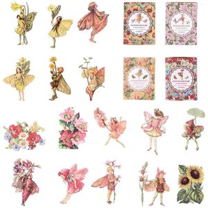 Gift Wrap 4 Boxes Fairy Stickers Patches Fairies Girl Flower Floral Supplies Planner Laptop Scrapbook Decorative Decoration
