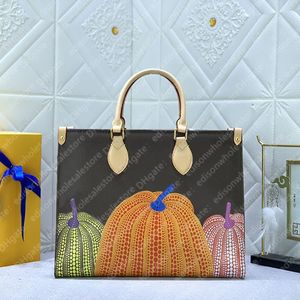 Luxury designer New 2023 top Women Pumpkin Printed Removable Handbag Purse Totes Shopping Bag Women Shoulder Crossbody Bags