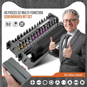 Schroevendraaier PrecisionDrackdriverセット8/40/46 in 1磁気ドライバービットTorx Hex Phillips hex cell phone PC修理ハンドツール