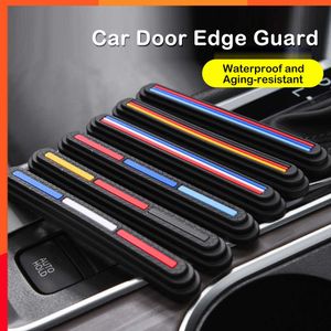 New 6Pcs Car Door Edge Protection Anti-Collision PVC Door Strip Non-scratch Buffer Trim Auto Rubber Scratch Protector car care tools