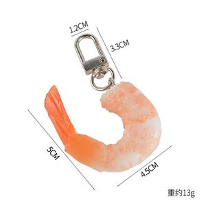 PVC Shrimp Keychain Bag Pendents for Purse 1222854