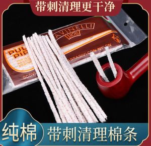 パイプの継手と消耗品の50個の喫煙パイプ、クリーニングパッケージ、純粋な綿の毛ブラシ、タバコセットのクリーニング