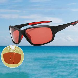 Occhiali da sole 2023 Top occhiali da pesca per vedere i pesci polarizzati Mens Driving Shades maschio rosso Len Sun Cycling UV400 Eyewear