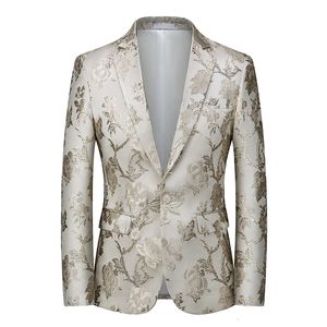 Erkek Suit Blazers Mens İnce Fit Blazer Ceket İş İşleri Baskı Adamın Takım Düğün Gece Kulübü DJ Singer Stage ceket Chaqueta Hombre Resmi 230506