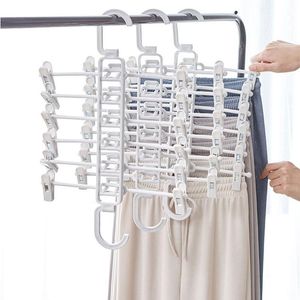 Calças de roupas multifuncionais cabide destacável Viagem portátil Rack Rack Rack Roups Home Calça mágica cabide de pano de armazenamento de rack