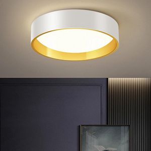 Taklampor LED för matsal Köksarmaturer Ring modern svart sovrum belysning inomhus hem dekoration plafon lamp glans