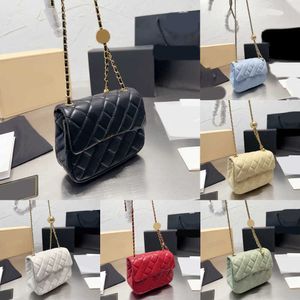 Bolsas de designer clássicas da grade Mulheres ajustáveis ​​Cadeia de bola de ouro