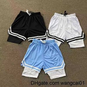 wangcai01 Men's Shorts Men Slit Shorts Basketball Pants Sports Fitness Skinny Sweatpant Slim US Quick Dry Gym Elastic Sportswear Black White Blue