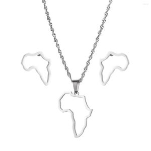 Серьги ожерелья устанавливают серебряный золотой цвет африканские подвески для женщин для женщин -ювелирных украшений Африки