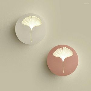 Wall Lamps Modern Simple LED 2023 Home Decor Living Room Bedroom Lamp Creative Lighting Clover Gingko Leaf Lights