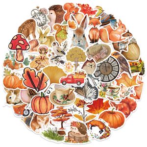 50PCS Autumn Forest Graffiti Stickers For Skateboard Car Baby Helmet Pencil Case Diary Phone Laptop Planner Decor Book Album Kids Toys Guitar DIY Decals