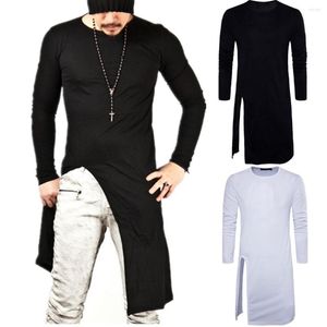 Herren-T-Shirts European 2023 Four Seasons Style Außenhandel Verkauf von Herren Hip Hop Korean-Style Long Long-Sleeve T-Shirt D078 -40