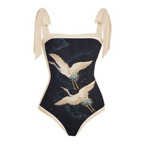 Donne femminile da bagno festivo femminile da bagno retrò abito da spiaggia in bikini designer costume da bagno in surf nero senza schienale J230506 962777