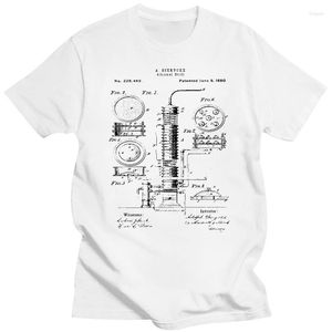 Magliette da uomo Alcohol Still Liquor Distiller Patent Shirt Cotton 2023 Fashion Funny Men Tops Cool