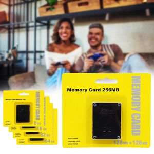 Per PS2 8MB/16MB/32MB/64MB/128MB/256MB Memory Card Schede di espansione della memoria per Playstation 2 PS2