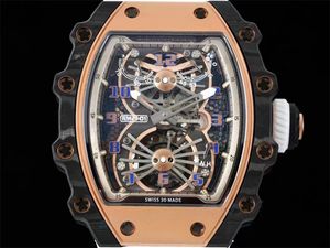 Herrklocka 21-01 Aerodynamisk Tourbillon Carbon Fiber Haynes 214 Material Designer Watches