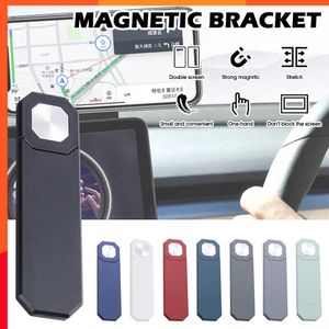 Ny biltelefonhållare magnetisk pekskärm Sidan telefonmonterad justerbar bildskärmsutvidgning för Tesla Model 3 Y X S