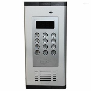 Video Door Phones Top Quality Security Non-visual Building Intercom System 2-wired Audio Phone For 18-apartments PASSWORD/ID Card Unlocking