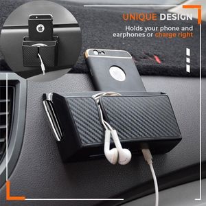 Borse portaoggetti 1pc Borsa per seggiolino auto universale Organizer Accessori per appendere Scatola telefonica autoadesiva