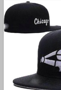 Pronto Stock Whadacsale de alta qualidade A equipe esportiva de Chicago montou Caps Sox Sox Plat Brim em chapéus de campo Tamanho completo do design fechado 7- Tamanho 8 Baseball Gorra Casquette