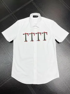 Fair Isle Thunderbolt koszula męskie koszule marka odzież męskie szorty sukienki z rękawem